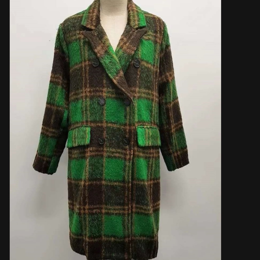 Boho Plaid Coat